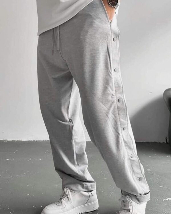 PREMIUM BAGGY JOGGERS-BUTTON ASH