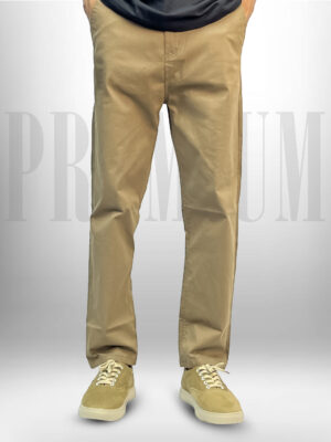 Khaki 4-Pocket Twill Cargo