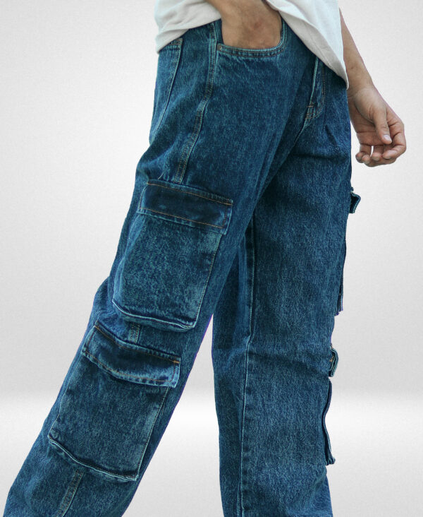 Deep Blue 8 Pocket Denim - Image 2
