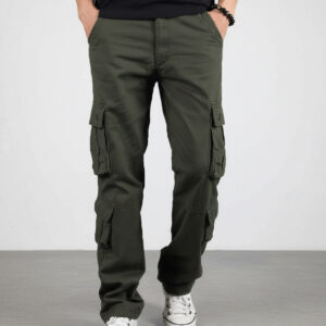 8 POCKET CARGO -OLIVE