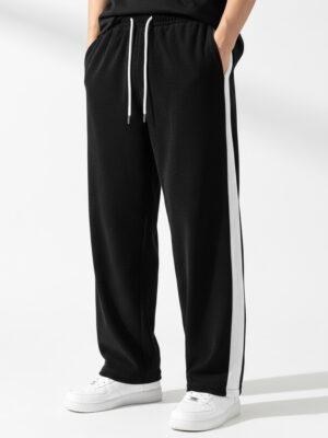 PREMIUM COTTON JOGGERS- BAGGY BLACK
