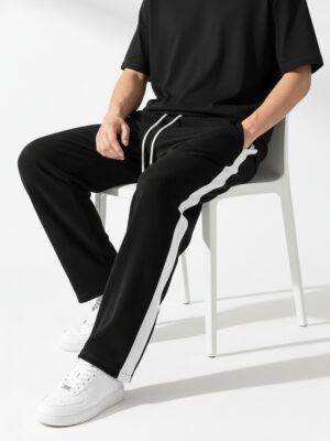 PREMIUM COTTON JOGGERS- BAGGY BLACK