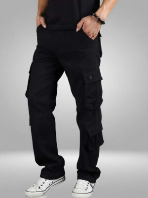 8 POCKET CARGO -BLACK