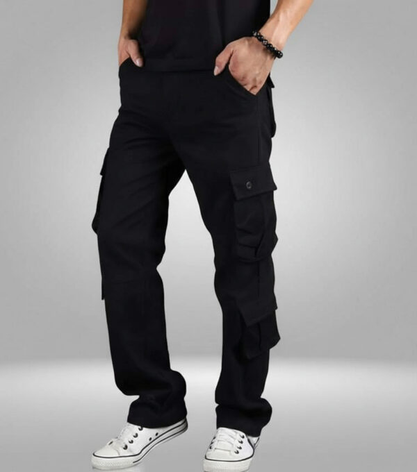 8 POCKET CARGO -BLACK