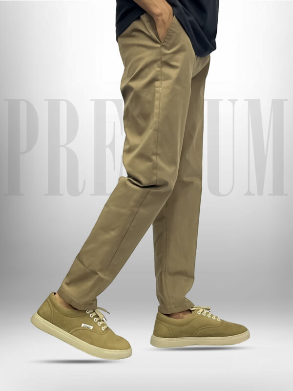 Khaki 4-Pocket Twill Cargo