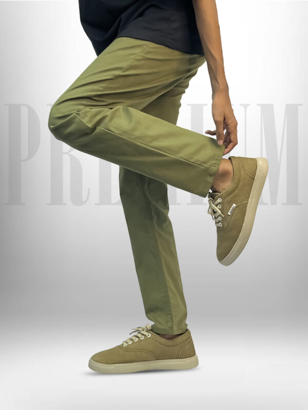 Olive 4-Pocket Twill Cargo - Image 2