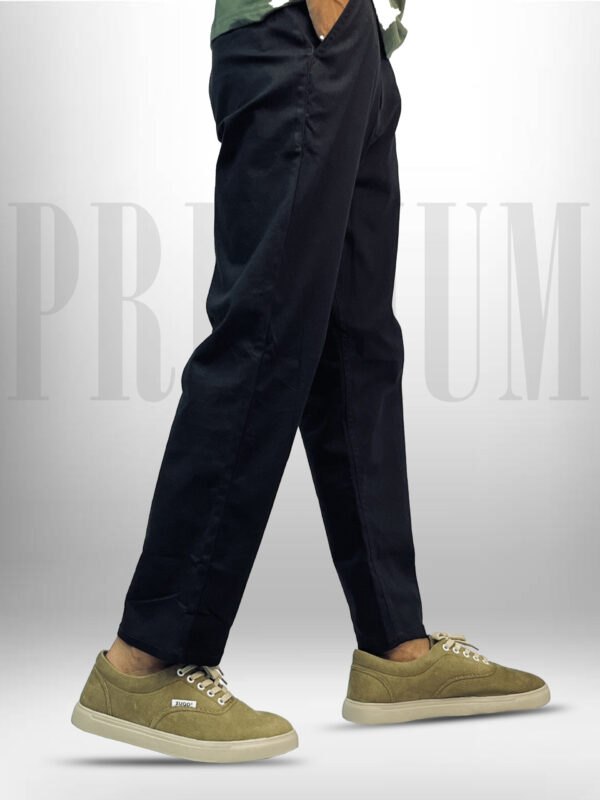 Black 4-Pocket Twill Cargo