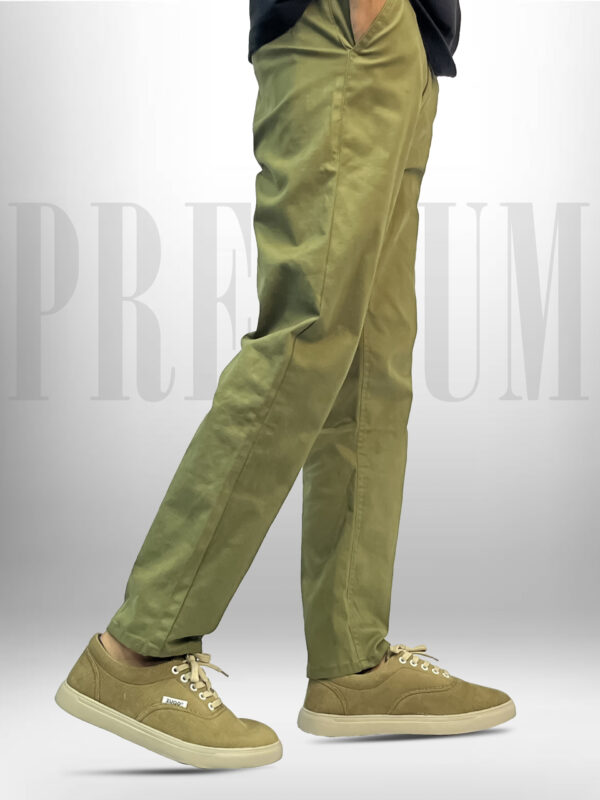 Olive 4-Pocket Twill Cargo