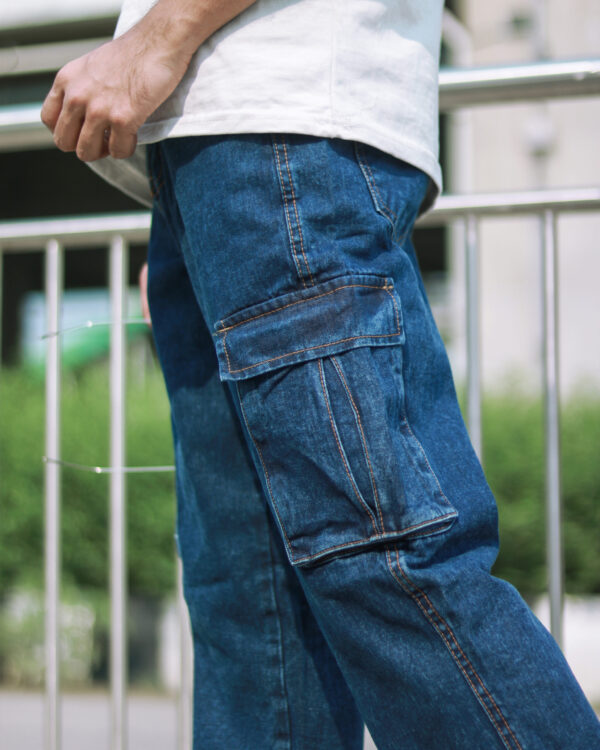 Deep Blue 6-Pocket Denim - Image 2