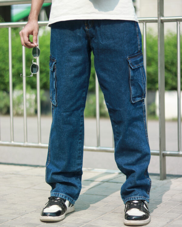 Deep Blue 6-Pocket Denim - Image 3