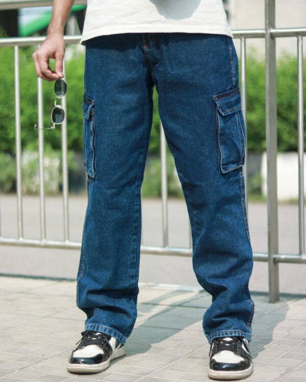 Deep Blue 6-Pocket Denim - Image 3
