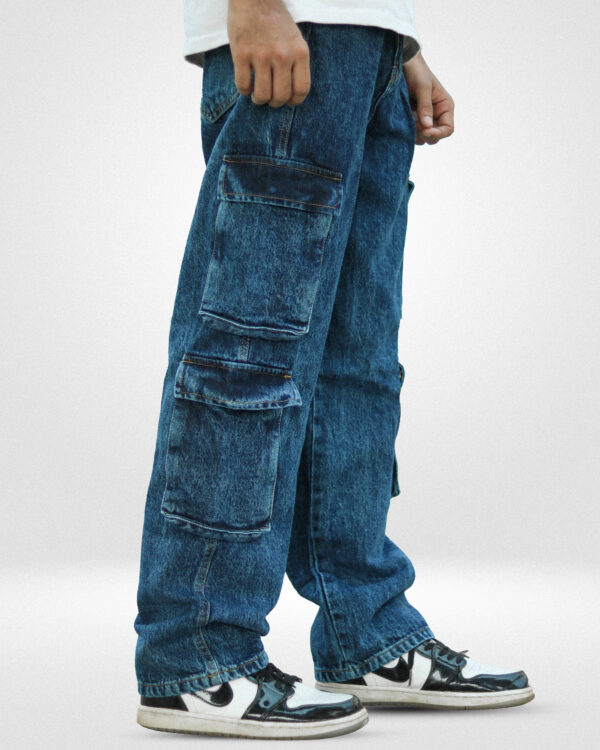 Deep Blue 8 Pocket Denim