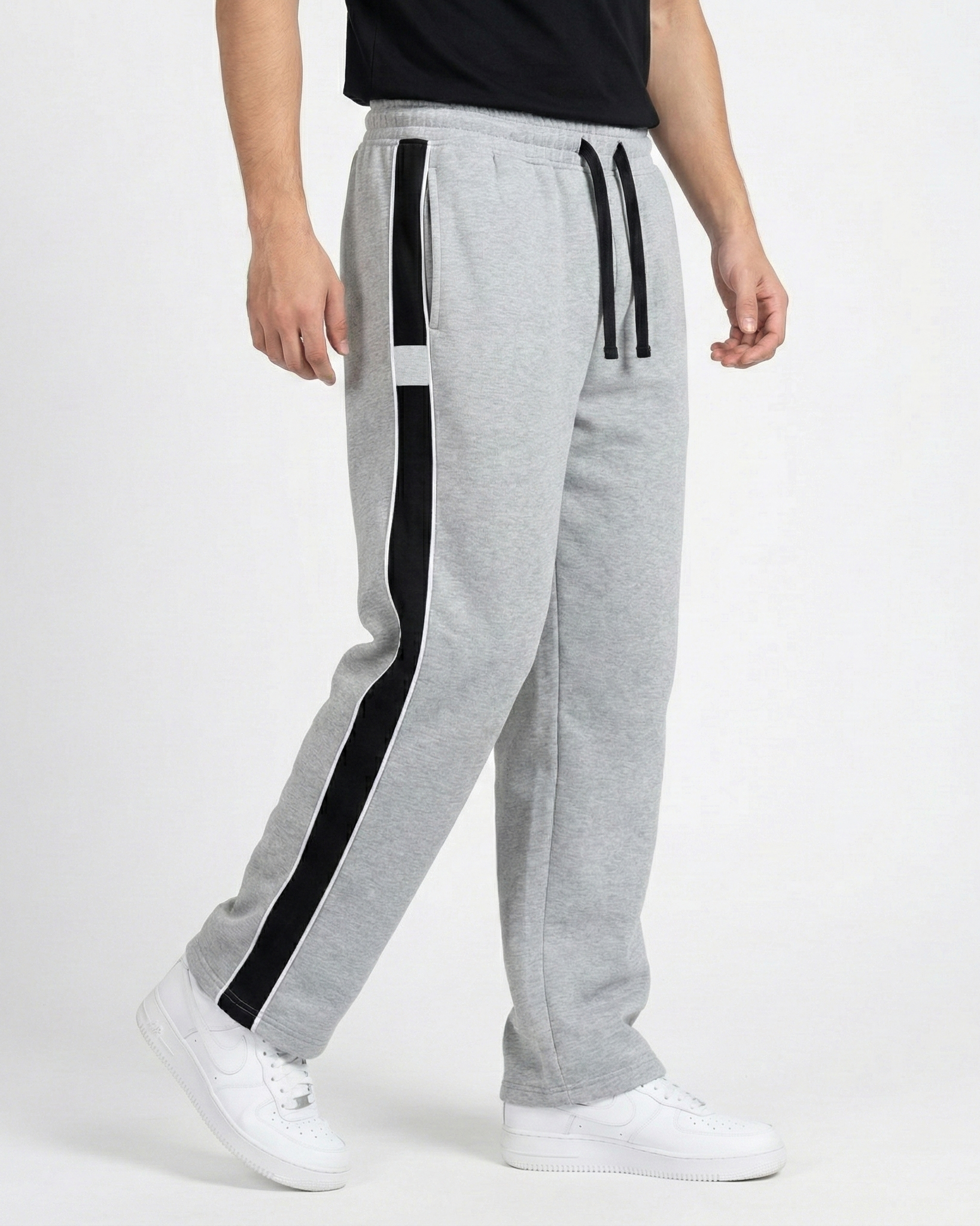PREMIUM BAGGY JOGGERS- ASH BAR