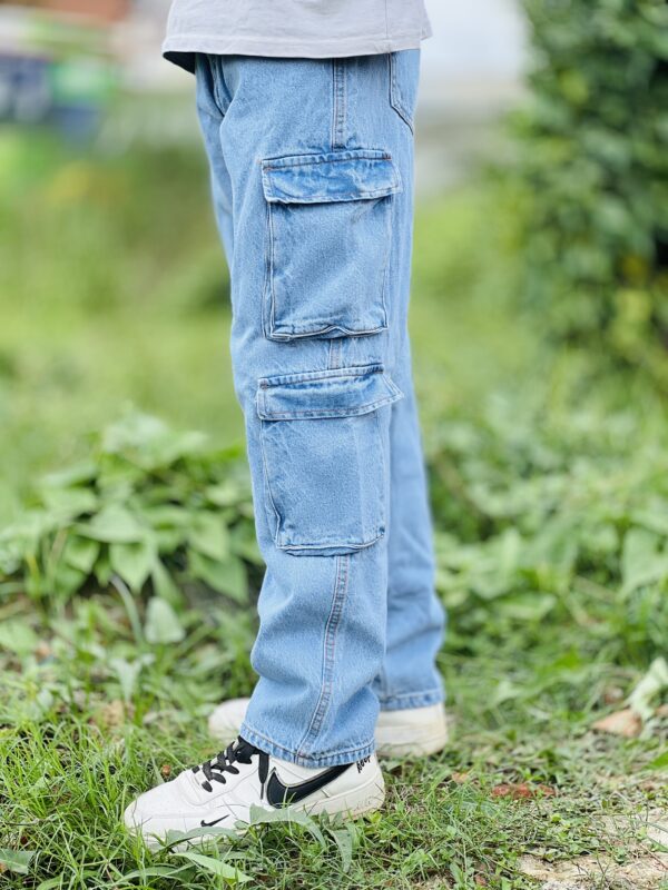 Sky Blue 8 Pocket Denim - Image 2