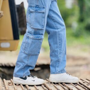 Sky Blue 8 Pocket Denim