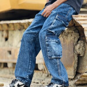 Deep Blue 8 Pocket Denim