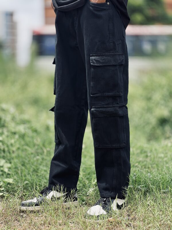 Black 8 Pocket Denim