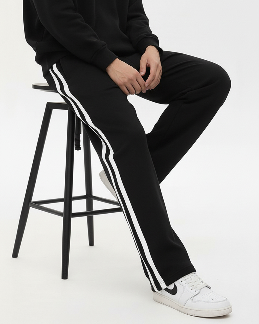 PREMIUM BAGGY JOGGERS-2 STRIPE - Image 2