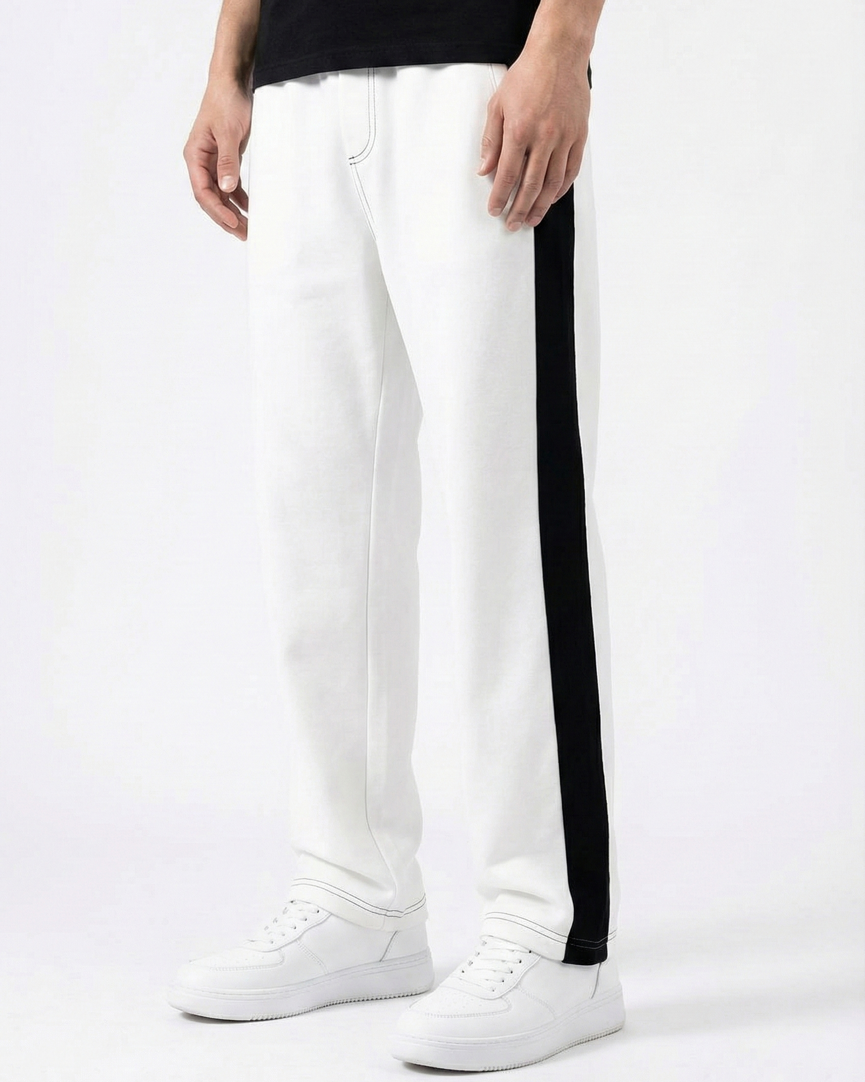 PREMIUM BAGGY JOGGERS- BAGGY WHITE - Image 2