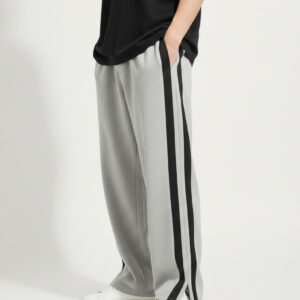 3 POCKET BOOT CUT BAGGY JOGGERS-ASH