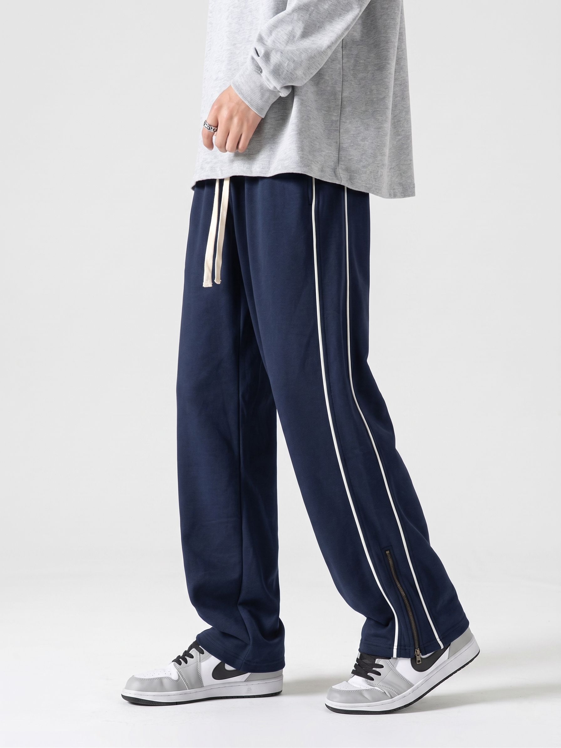 Essential Side Stripe -Navy