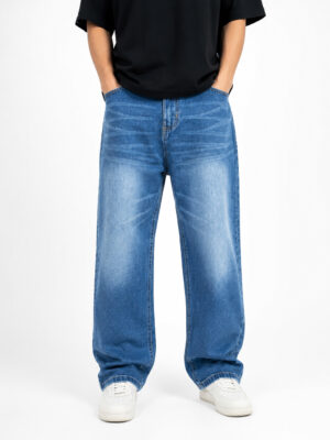 Light Blue Wash Baggy Jeans