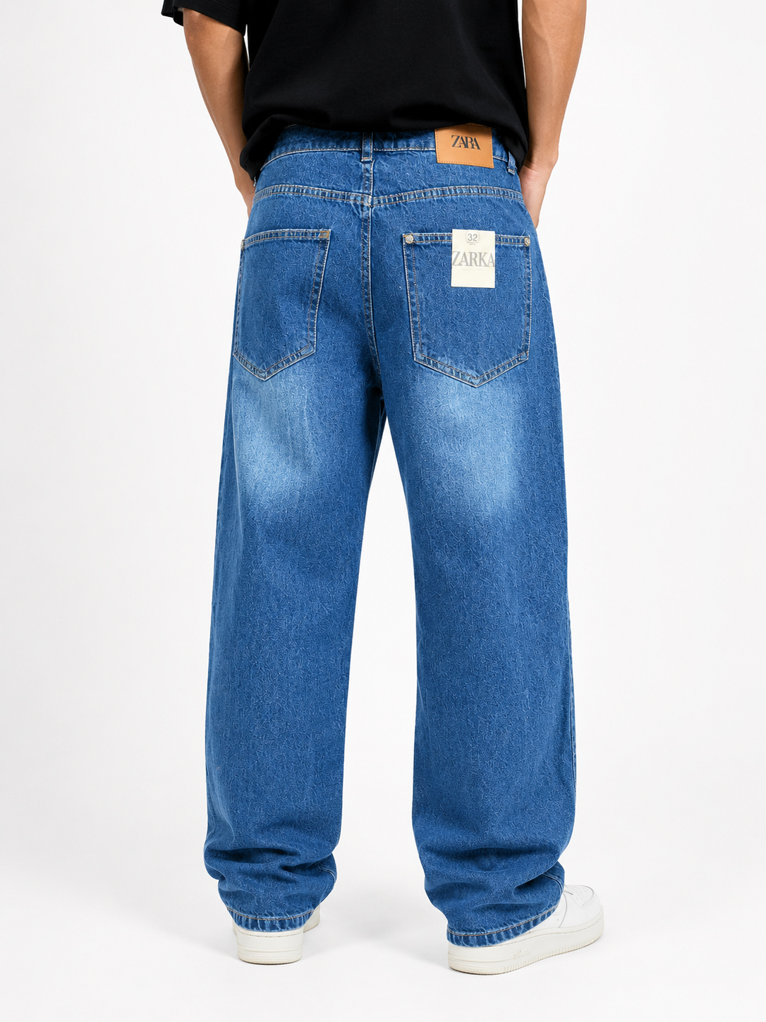 Light Blue Wash Baggy Jeans - Image 2