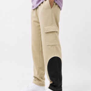 Premium Side Pocket Cargo Joggers- Sand Beige