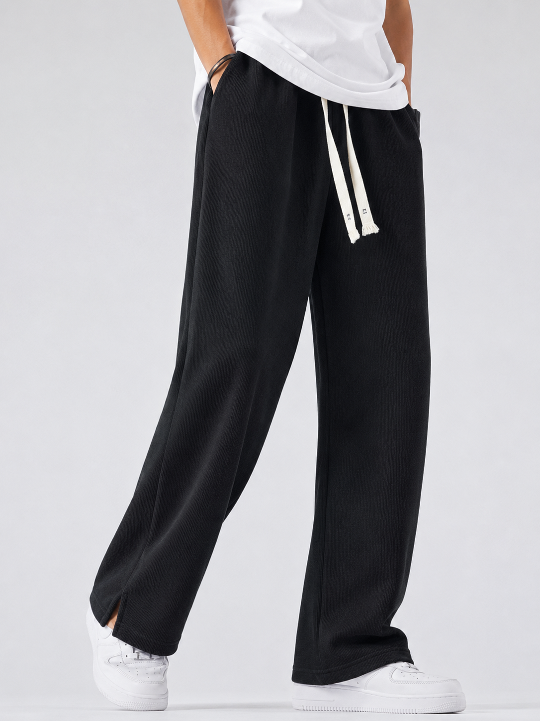 Premium China Rib Low Cut - Black