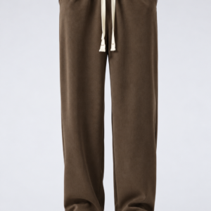 Premium China Rib Joggers - Dark Brown