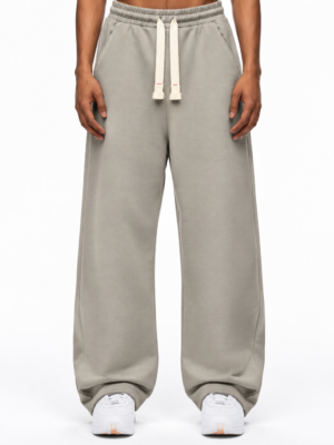 Premium full baggy trouser interlock fabric- Gray