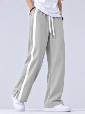 3 POCKET LOW CUT BAGGY JOGGERS-LIGHT ASH