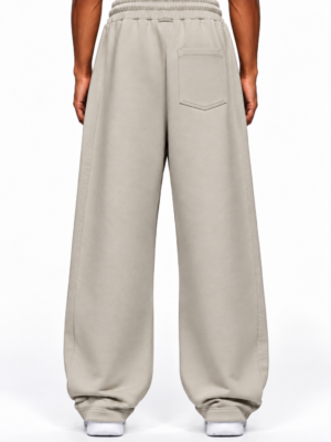 Premium full baggy trouser interlock fabric- Gray