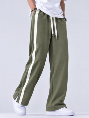 3 POCKET LOW CUT BAGGY JOGGERS-OLIVE